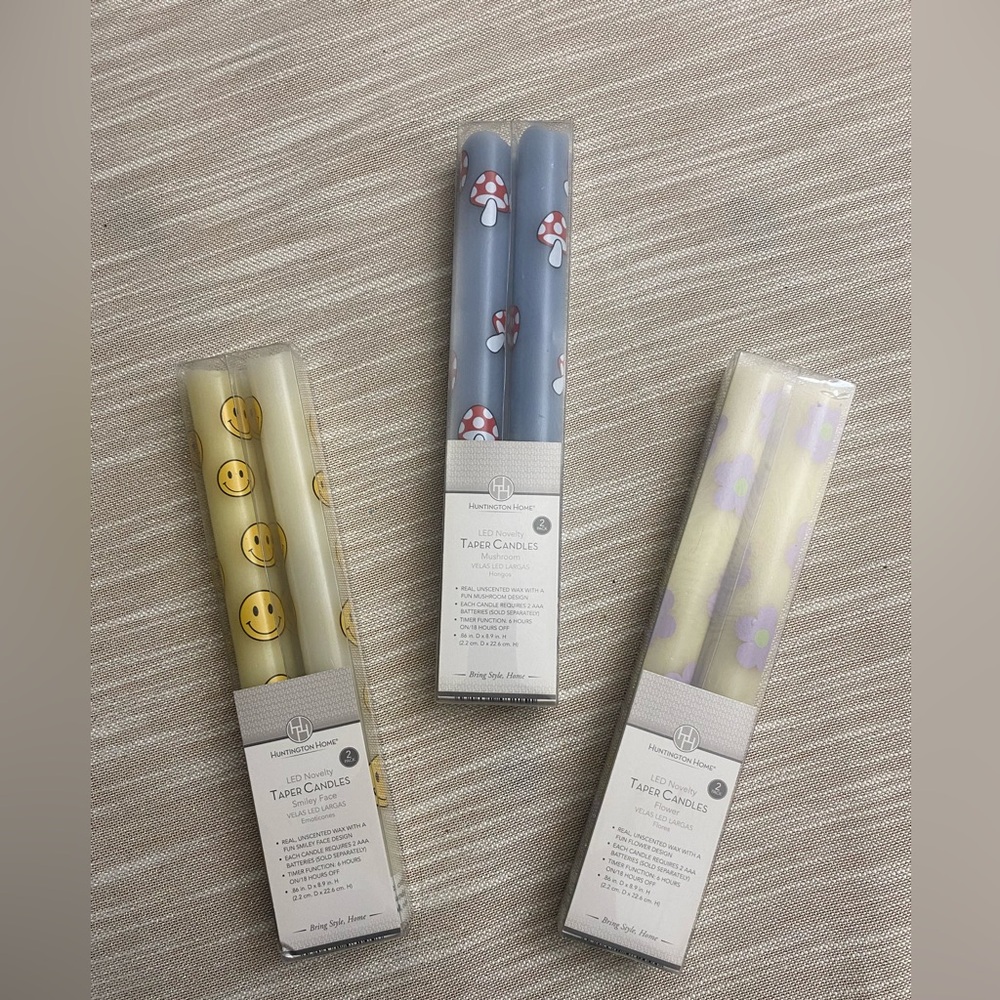 Huntington Home Whimsical Taper Candle Trio